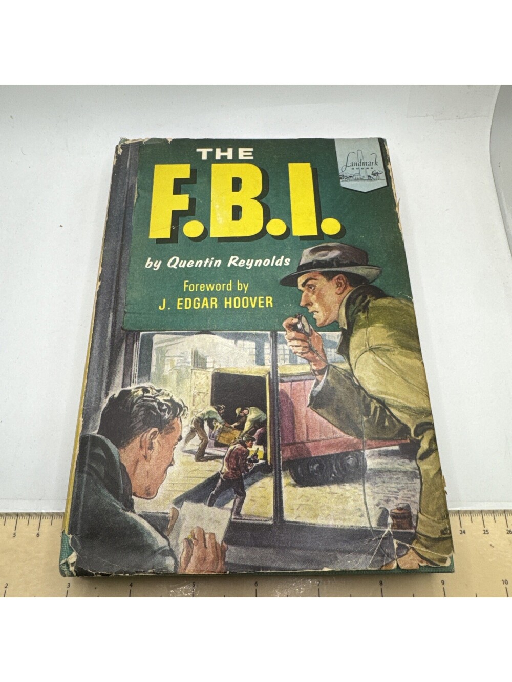 Quentin Reynolds THE F.B.I. 1954 8th print Landmark Books #46 Random House HC/DJ